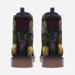 Leather Boots Gothic Tiles Pattern