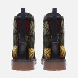 Leather Boots Gothic Tiles Pattern