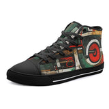 High-Top Canvas Shoes Modern Art