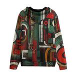 Men's Zip Up Hoodie Modern Art