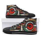 High-Top Canvas Shoes Modern Art