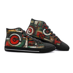 High-Top Canvas Shoes Modern Art