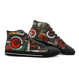 High-Top Canvas Shoes Modern Art