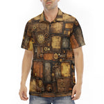 Men's Polo Shirt Steampunk Art