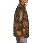 Down-Padded Puffer Jacket Steampunk Art