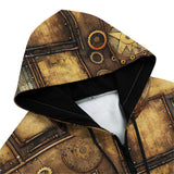 Men's Zip Up Hoodie Steampunk Art