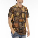 Men's Polo Shirt Steampunk Art