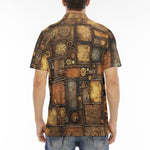 Men's Polo Shirt Steampunk Art