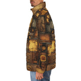 Down-Padded Puffer Jacket Steampunk Art
