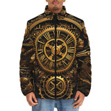Down-Padded Puffer Jacket Steampunk Art