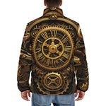 Down-Padded Puffer Jacket Steampunk Art