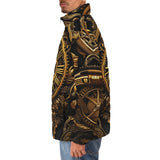 Down-Padded Puffer Jacket Steampunk Art