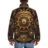 Down-Padded Puffer Jacket Steampunk Art