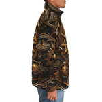Down-Padded Puffer Jacket Steampunk Art