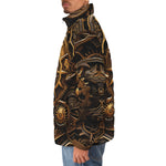 Down-Padded Puffer Jacket Steampunk Art