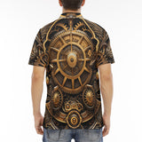 Men's Polo Shirt Steampunk Art