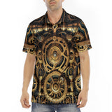 Men's Polo Shirt Steampunk Art