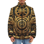 Down-Padded Puffer Jacket Steampunk Art