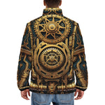 Down-Padded Puffer Jacket Steampunk Art