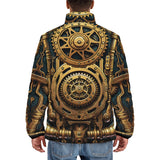 Down-Padded Puffer Jacket Steampunk Art