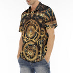 Men's Polo Shirt Steampunk Art