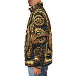 Down-Padded Puffer Jacket Steampunk Art