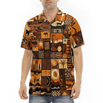 Men's Polo Shirt African Art Pattern