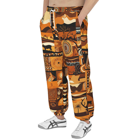 Men's Sweatpants African Art Pattern