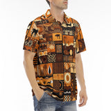 Men's Polo Shirt African Art Pattern