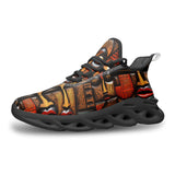 Sports Sneakers Tribal Wooden Art