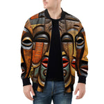 Bomber Jacket Tribal Wooden Art