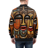 Bomber Jacket Tribal Wooden Art