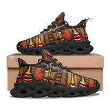 Sports Sneakers Tribal Wooden Art