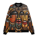 Bomber Jacket Tribal Wooden Art