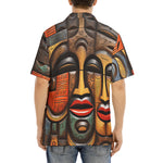 Hawaiian Shirt Tribal Wooden Art