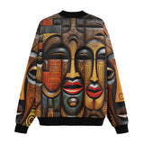 Bomber Jacket Tribal Wooden Art