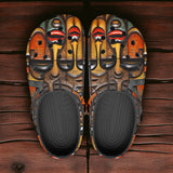 Classic Clogs Tribal Wooden Art