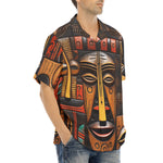 Hawaiian Shirt African Masks Art