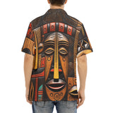 Hawaiian Shirt African Masks Art