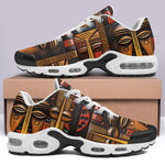 Air Cushion Sneakers African Masks Art