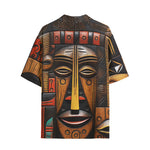 Hawaiian Shirt African Masks Art