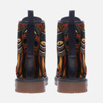 Leather Boots African Wooden Art