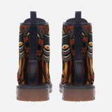 Leather Boots African Wooden Art