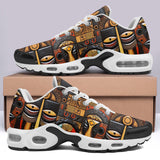 Air Cushion Sneakers African Wooden Art