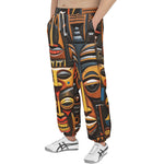 Men's Sweatpants African Carved Masks