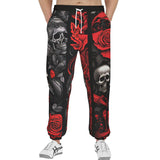 Men's Sweatpants Gothic Skulls and Roses