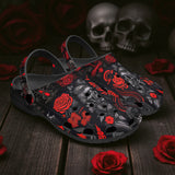 Classic Clogs Gothic Skulls and Roses