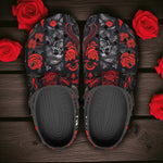 Classic Clogs Gothic Skulls and Roses