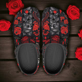 Classic Clogs Gothic Skulls and Roses