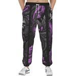 Men's Sweatpants Flowers and Skulls Gothic Style